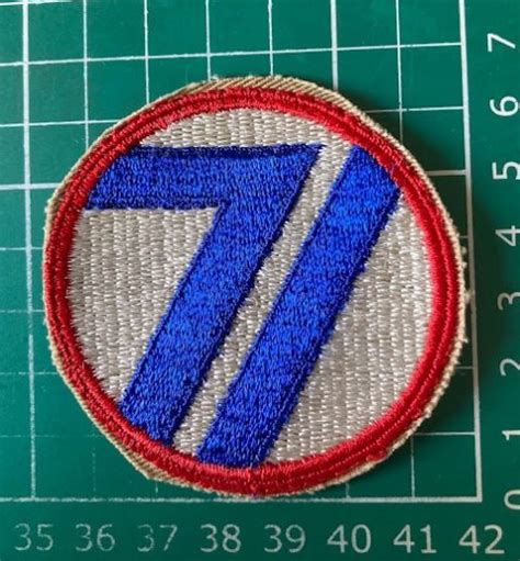 71st Infantry Division Cloth badge - Medals And Memorabilia