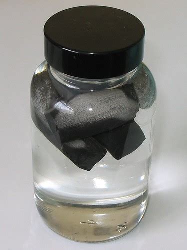 Lithium metal | Lithium metal under liquid paraffin. | Cyberchemist | Flickr