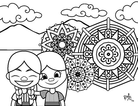 Barrilete Festival Coloring Page - Free Printable Coloring Pages