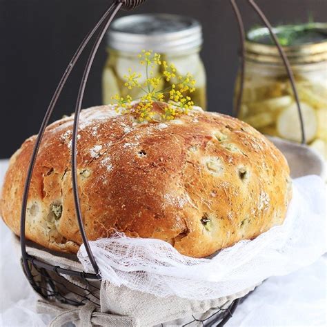 Dill Pickle Bread – Delicious yeast bread with the full flavor of dill pickle. This bread makes ...