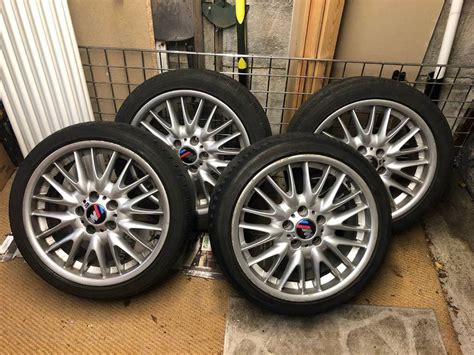 Genuine BMW E46 3 series MV1 staggered 18’’ inch alloy wheels | in Eastleigh, Hampshire | Gumtree