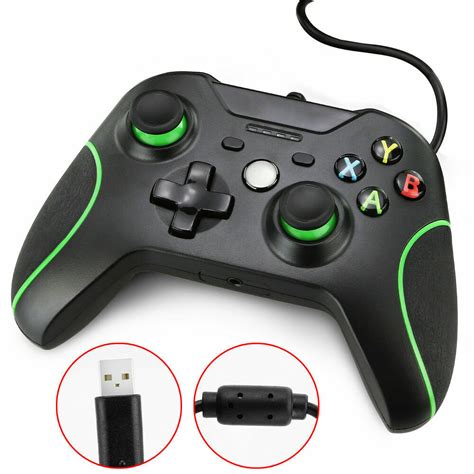 Premium Wired USB Controller Gamepad for Microsoft Xbox One Slim PC ...