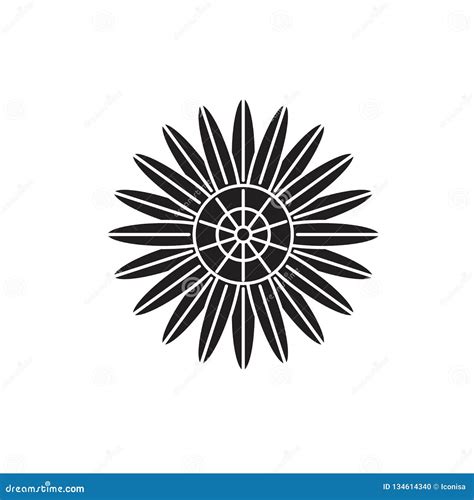 Protea Black Vector Concept Icon. Protea Flat Illustration, Sign Stock Vector - Illustration of ...