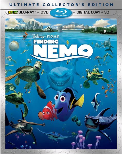 Latest Bluray & HD Covers: Finding Nemo 3D (2012) Hollywood Movie ...