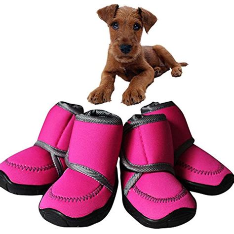 Patgoal Waterproof Dog Shoes Anti-Slip Dog Boots Paw Protectors for Puppy Small Medium Large Dog ...