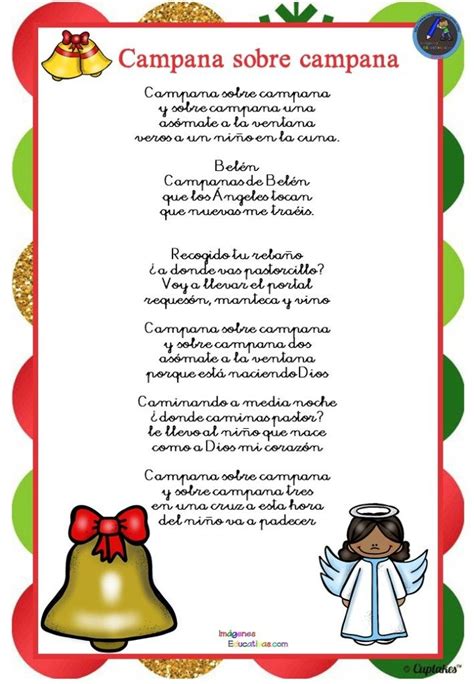 Villancicos tradicionales de Navidad | Villancicos navideños, Letras de canciones infantiles ...