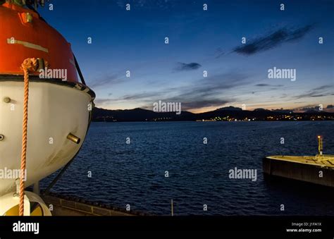 The gulf of Golfo Aranci from a ferry Stock Photo - Alamy