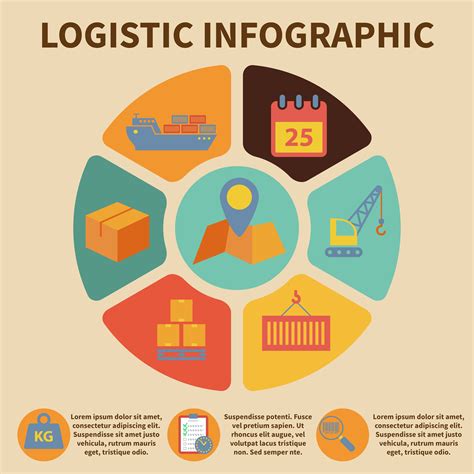 Logistic infographic icons 453216 Vector Art at Vecteezy