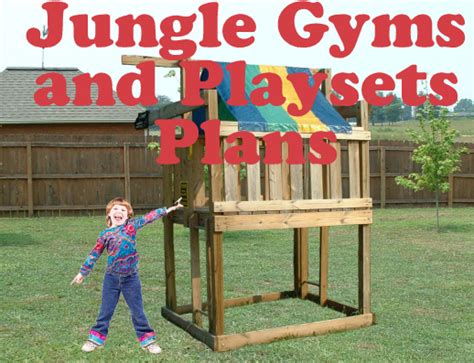 Jungle Gym Plans - Kids Playset and Cubbyhouse Fort Plans - Download