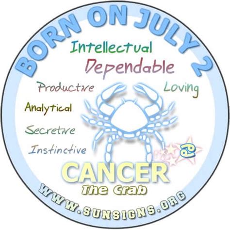 July 2 Zodiac Horoscope Birthday Personality - SunSigns.Org