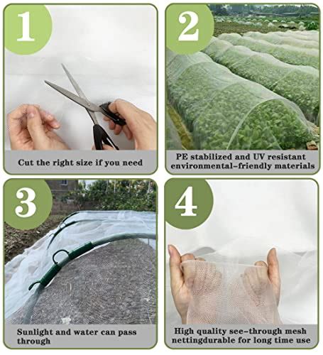 Snapklik.com : Garden Netting, Plant Covers 10 X 50Ft Ultra Fine Mesh Netting For Plants ...