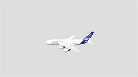 Airbus A380 Model (Free) - Download Free 3D model by AirBuilds (@turte ...