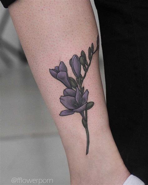 Freesia tattoo - Tattoogrid.net