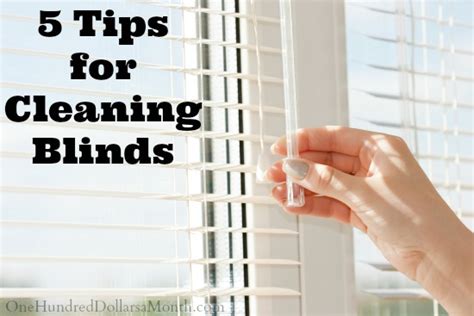 5 Tips for Cleaning Blinds - One Hundred Dollars a Month