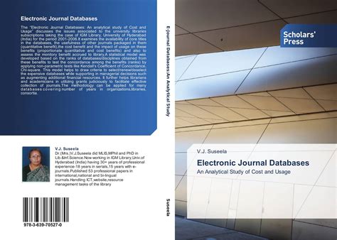 Electronic Journal Databases, 978-3-639-70527-0, 3639705270 ,9783639705270 by V.J. Suseela