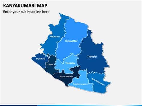 Kanyakumari Map for PowerPoint and Google Slides - PPT Slides