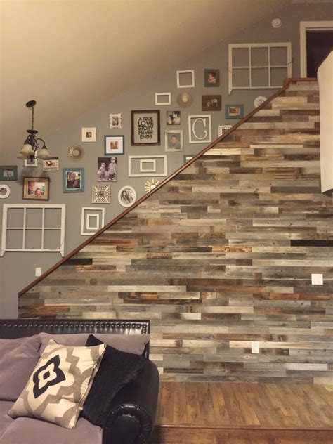 Reclaimed Wood Wall Paneling DIY asst 3-inch boards. Barnwood