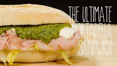 Mortadella Sandwich with Pesto and Mozzarella di Bufala | Italian Sandwich Recipe - YouTube