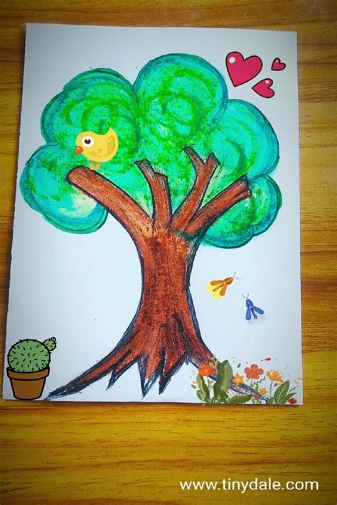 Simple Tree Drawing For Kids