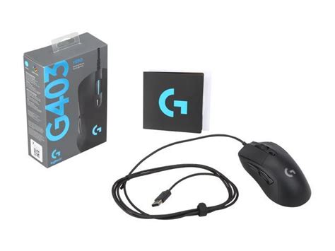 Logitech G403 Hero 25K Gaming Mouse, Lightsync RGB, Lightweight 87G+10G optional, Braided Cable ...