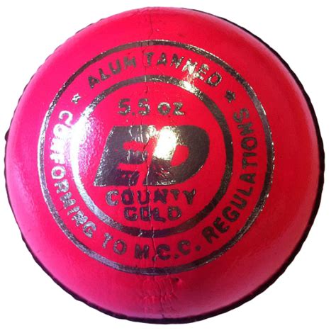 ED Sports County Gold Pink Cricket Ball | ED Sports | Dublin | Ireland