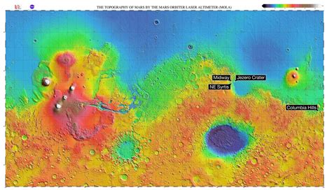 Nasa Mars Topographic Map - Franny Antonietta