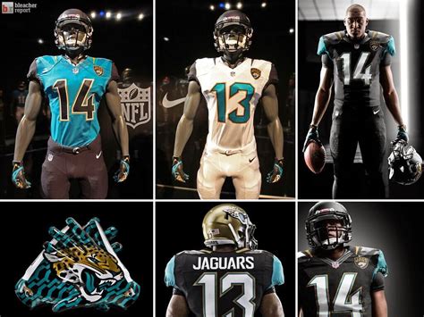 sports: Jacksonville Jaguars New Uniforms All Sets