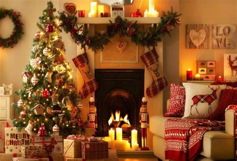 GreenDecor Polyester 7x5ft Christmas Tree Backdrop Xmas Gifts Stockings ...