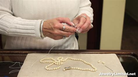 Stringing Pearls at Jewelry Limited - YouTube