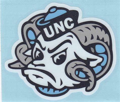 North Carolina Tarheels MASCOT HEAD 4" Vinyl Decal Car Truck Window ...