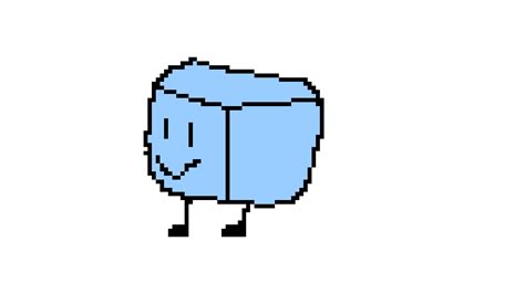 Pixilart - ICE CUBE!!!!! from BFDI (battle for dream island) by CadenLy