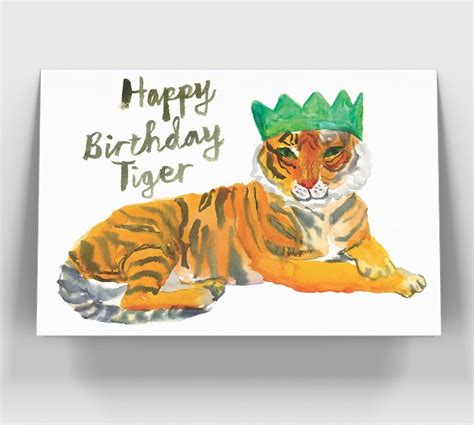 Happy Birthday Tiger - Card by Rosie Webb - Room 212