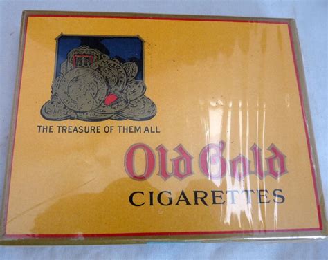 Vintage Old Gold Cigarettes Advertising Box - Etsy