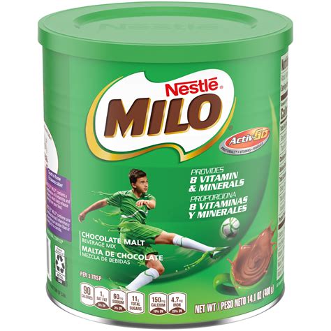 Nestle MILO Activ-Go Chocolate Malt Powder Drink Mix 14.1 oz. - Walmart ...