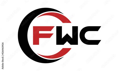 FWC three letter swoosh logo design vector template | monogram logo ...