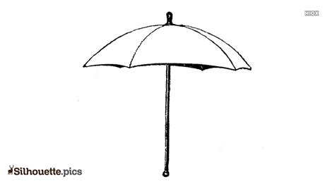 Umbrella parasol Silhouette Vector, Clipart Images, Pictures