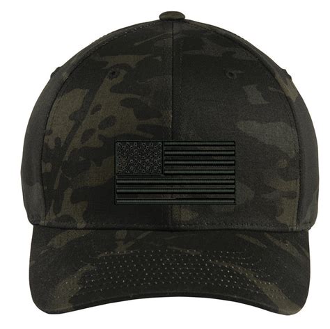 Tactical Black Multicam Subdued American Flag Hat – Urban Operator