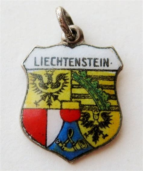 Vintage Liechtenstein Coat of Arms Silver by SanDiegoJewelryShop