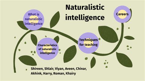 Naturalistic intelligence by Shireen Jamal on Prezi