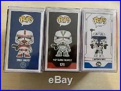 Funko Pop Clone Trooper Set Nycc Swc Captain Rex, Shock Trooper 442nd Exclusive | Star Wars ...