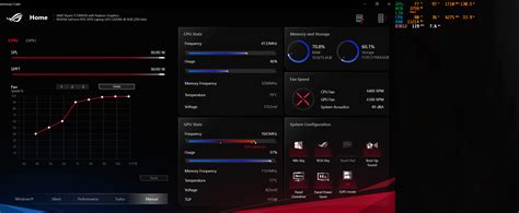 Armoury crate Manual fan curve : ASUS