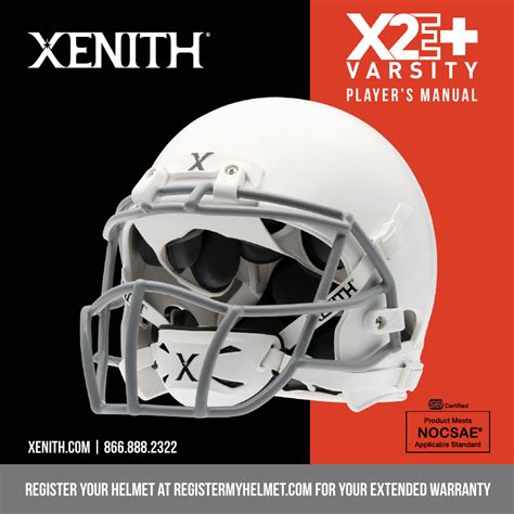 Football Helmet Size Chart - Xenith - Eight Steps Download Printable PDF | Templateroller