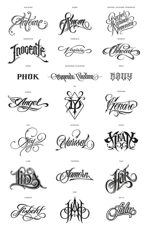 WFP - 805 million names | Tattoo lettering styles, Tattoo name fonts ...