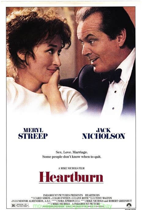 HEARTBURN MOVIE POSTER orig JACK NICHOLSON MERYL STREEP | eBay