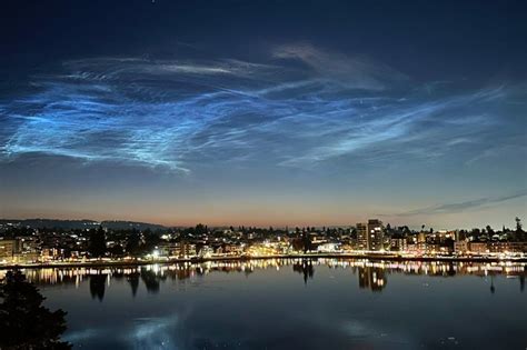 Remarkable image captures rare clouds in California's night sky