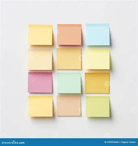 Sticky Notes in Different Colors. Sticky Notes Illustration for Graphic ...