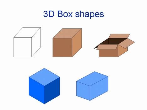 3D box shapes