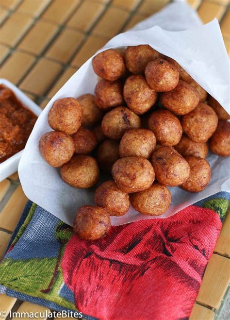 Accra Cassava(Kouti, Cassava Fritters) - Immaculate Bites | African food, African snacks, Food