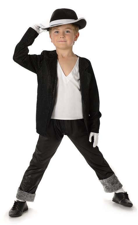 80s Michael Jackson + Hat Boys Fancy Dress Billie Jean Childs Celebrity ...