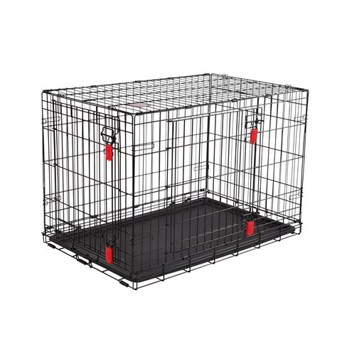 KONG Ultra-Strong Double Door Wire Dog Crate with Divider Panel | dog Crates & Kennels ...